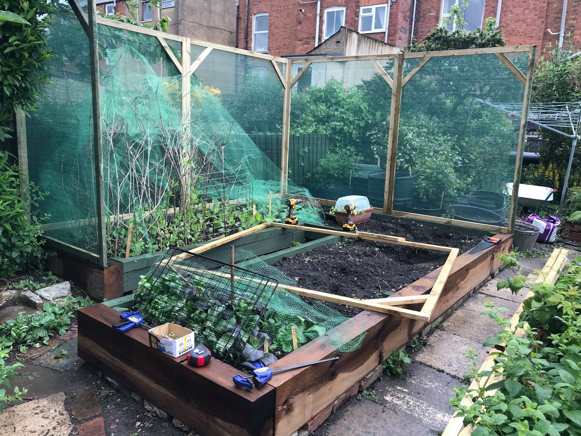 Enclosed Raised Growing Beds