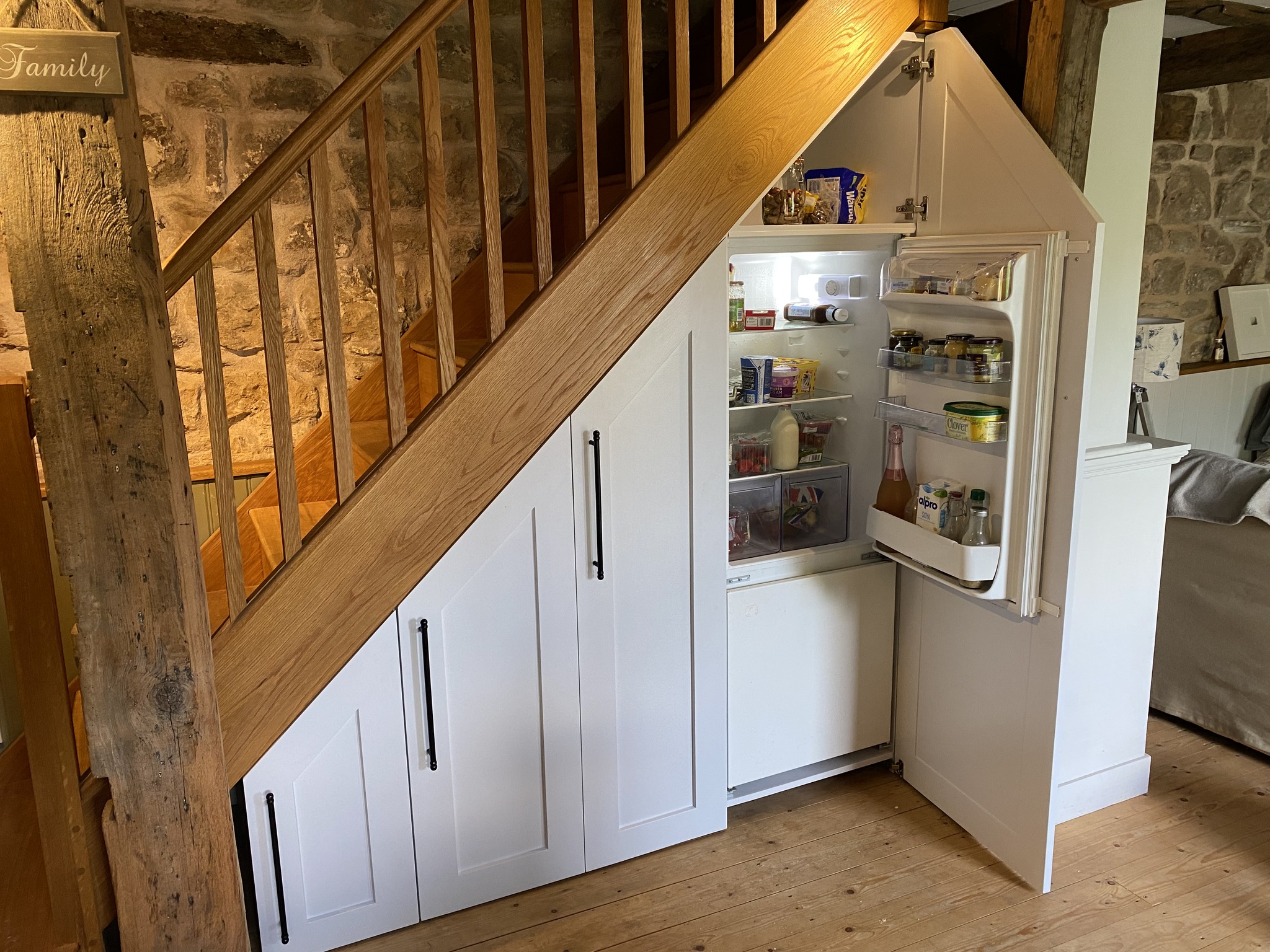 Under-Stairs Kitchen Space